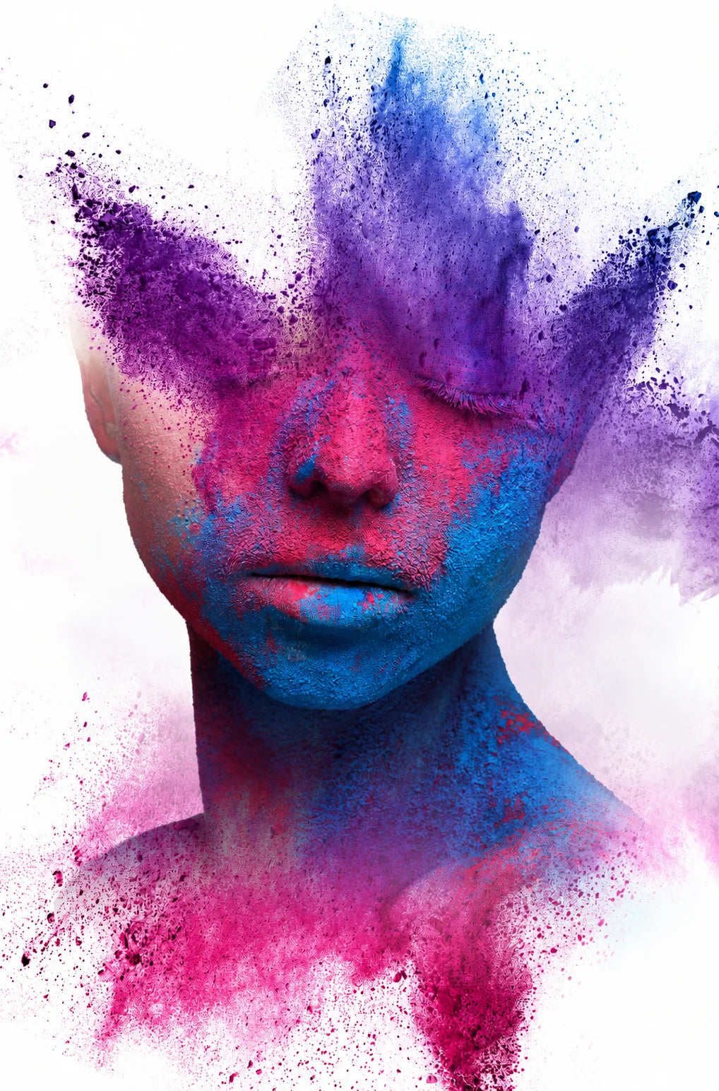 BLUE POWDER EXPLOSSION